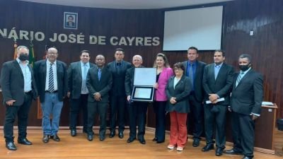 Sessão Solene de entrega do Título de Cidadão Pradopolense a Edson Marconi