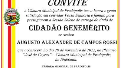 Convite - Sessão Solene