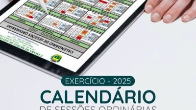 Calendário das Sessões Ordinárias - Exercício 2025